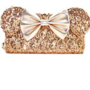 NEW ⭐️ Gold Sequin Disney Loungefly Wallet